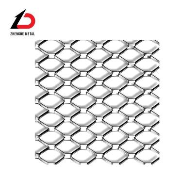 China 0.3mm-10mm Expanded Mesh Screen Stretched Aluminum Copper Carbon Stainless Steel for sale