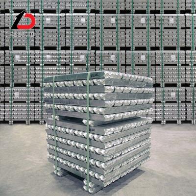 Chine Ingots métalliques fournis par l'usine Pureté 99,7% 99,85% 99,9% Ingots d'aluminium A7 A8 à vendre