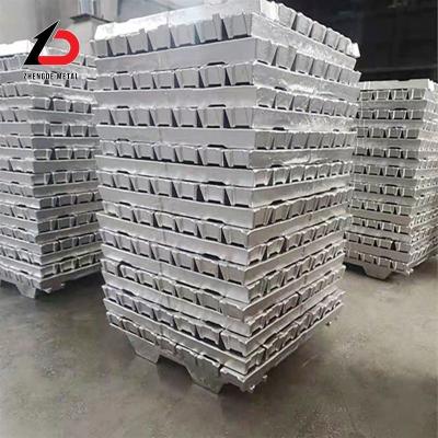 China 10 kg 15 kg 500 mm X 100 mm X 100 mm 99,98% Aluminium Ingot mit hoher Reinheit zu verkaufen