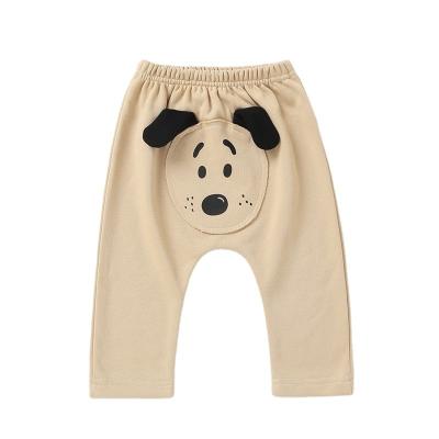 China Color Fade Proof Cute Baby Clothes First Impressions Plain White Baby Pants for sale