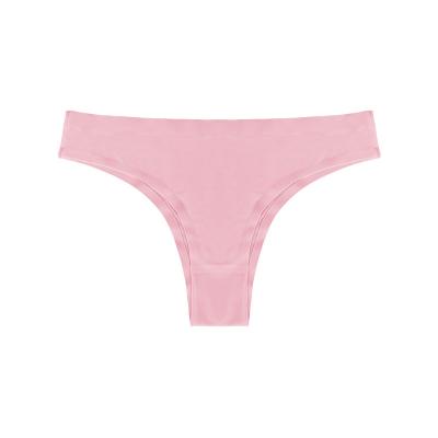 China Anti-Bacterial Perizoma Tanga G-String women customize rhinestone logo brazilian panties underwear sexy ladies stretch t back pink thong for sale