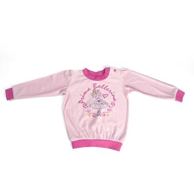 China Custom logo OEM Wholesale girl's pajama set Long Life Long Sleeves Cotton Sweat Absorbing Single Jersey Girls Kids Pyjama Sets for sale