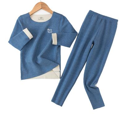 China Breathable Customized Kids Baby Pajamas Organic Cotton Baby Clothes Sets Toddler Long Sleeve Sleepwear for sale