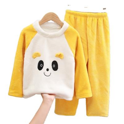 China Thermal Factory Wholesale Kids Hooded Robes Plush Soft Coral Fleece Pajamas Sleepwear For Children for sale