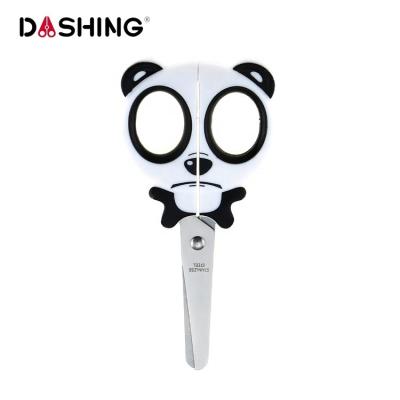 China Safety Kids Scissors Cartoon Handle Stainless Steel Animal School Children Paper Scissors for sale