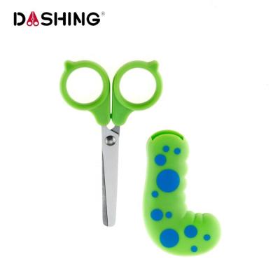 China Durable Caterpillar Shaped Stick Student Kids Utility Scissors for sale