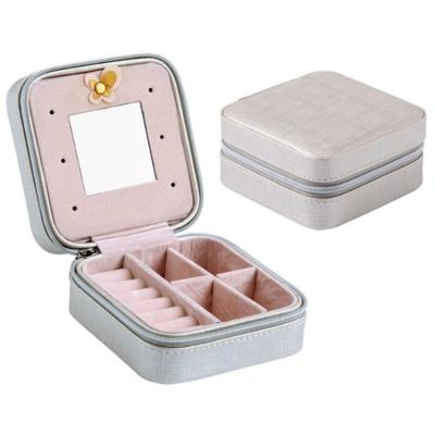 China Morden Cheap Price PU Leather Jewelry Box Jewelry Storage Box For Women Jewelry Gift Boxes for sale