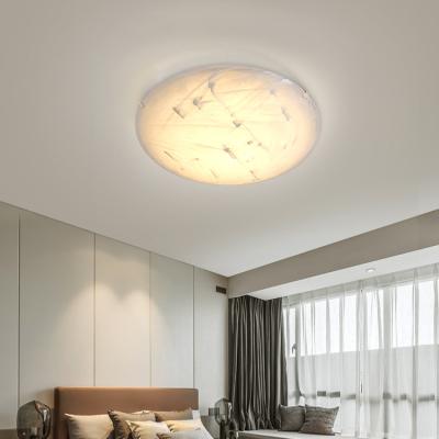 China Surface Mounted Professional Quality Indoor White Lamp Fixture Kitchen Corridor Plastic Round Nordic Modern LED Ceiling Light for sale