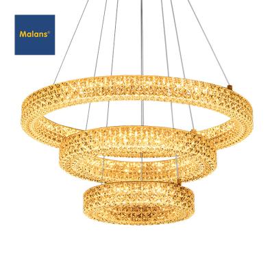 China 80lm/w Reduce Dust Adhesion Decoration Decoration Bar Villa Hotel Cafe Club Acrylic Round LED Pendant Light for sale