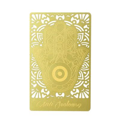 China Gold Metal Anti-jealousy Card for sale