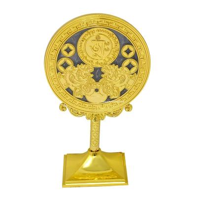 China Big Auspicious Metal Metal Mirror Wish Spell Good Luck for sale