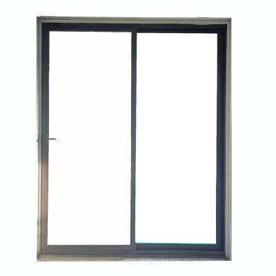 China Durable Australia Standard Brown Color Aluminum Frame Sliding Powder Coating Single/Double/Triple Glass Windows With Mosquito Net for sale