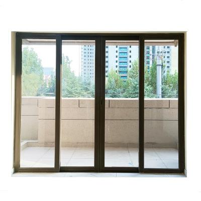 China Waterproof odm slat/exterior soft palace impact closing timed glass sliding door OEM with mosquito net and privac in Nigeria for sale