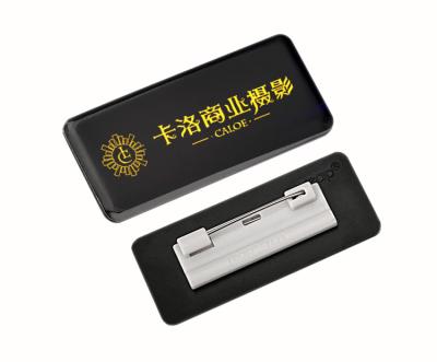 China Name card holder reap AL and ABS material badge for business and hotel security pin nametag sku7318 7318 for sale