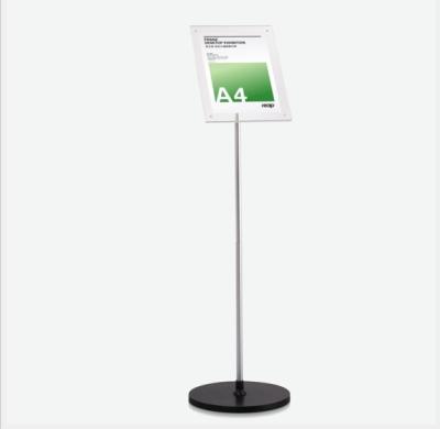 China Acrylic REVEAL A4 acrylic board with magnetic, adjustable board angle, floor stand poster stand sku3009 for sale