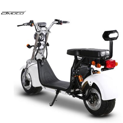 China Amoto COC 1500w 60V 20AH lithium battery 45km/h dual motor citycoco electric scooter Eu warehouse for sale