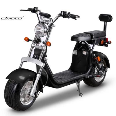 China Amoto 1500w 60V lithium battery 45km/h double battery unisex electric scooter Eu warehouse for sale