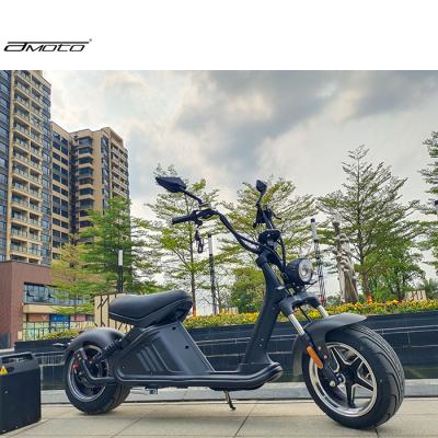 China Amoto electric scooter citycoco Europe warehouse 1500w 60V20AH lithium battery unisex powerful adult tire wholesale for sale