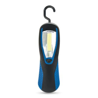 China ABS+Rubber Painting+PC Portable Super Bright 3w Handheld COB Led Work Light with Strong Magnet and Hook, High Lumen Working Light with AAA Dry Battery. for sale