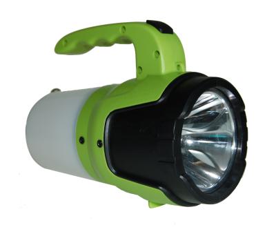 China ABS+PC Portable 5W Rechargeable LED 2 in 1 Spot Light and Camping Lantern with Handle and Hook Spot Light for sale