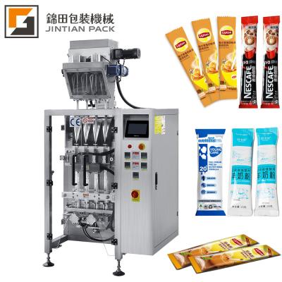 China Premium Lane 4 Lane Automatic Food Sachet Multi Lane 6 Lane Packing Machine For Coffee Powder And Fluid for sale