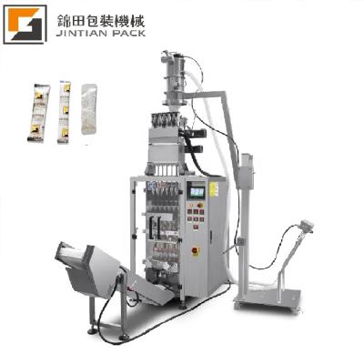 China Beverage 3 In 1 Multi Lane Sachet Bag Coffee Sugar Powder Stick Packing Machine for sale