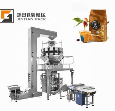 China CLOTHING peanuts packing machine with JT-420W multihead weigher for sale