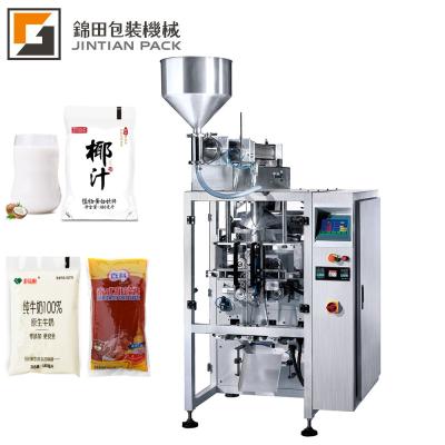 China Automatic Multifunctional Food Paste Jam Soymilk Soymilk Packing Machine With Liquid Pump for sale