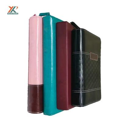 China paper & Wholesale Custom Logo Cardboard Chinese Factory PU Leather Hot Selling KJV Bibles King James Bible Book Printing for sale