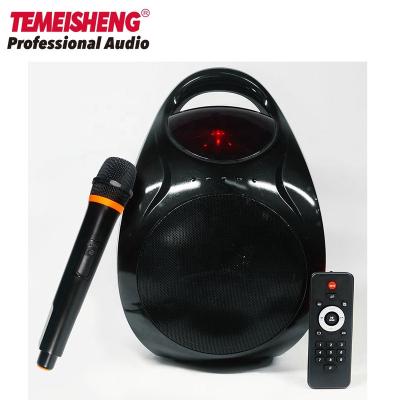 China 6.5 Inch Temeisheng Portable Mini Audio Subwoofer Noise Active BT-Connected Portable Trolley Speaker Box for sale