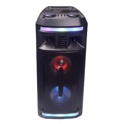 China None Complete Sale Dual 6.5 Inch Mini Portable BT Karaoke Player Private Wireless Party Rechargeable Speaker With Disco Light for sale