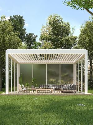 Chine Écran de pluie extérieur électrique Ardoises Ardoises de jardin Canopy en poudre Gazebo revêtu à vendre