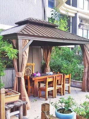 China Hardtop Gazebo Roof Pavilion Aluminium Gazebo 3x3x2.7M Outdoor Garden for sale