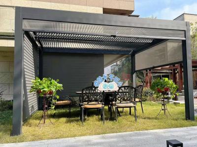 China EFEN Bioclimático moderno para exteriores Pergola de aluminio con motor Muebles para el hogar Louvre Techo Jardín Canopy Louvered en venta