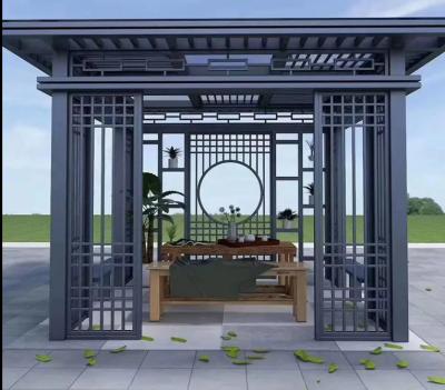 China Adjustable Hardtop Patio Aluminum Pergola for Outdoor Deck Garden Yard for sale