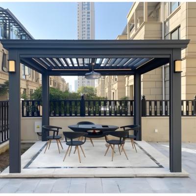 Chine Gazebo en alliage d'aluminium texturé à haute résistance pour l'ombre et la protection contre la chaleur à vendre