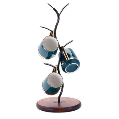 China Modern Very Attractive Coffee Cup Holder Countertop Mug Tree Stand Design for sale