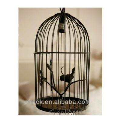 China Modern Black Color Bird Cage Decorative Bird Cages Wedding for sale