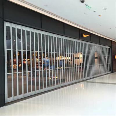 China Luxurious Appearance Ready To Ship Transparent Folding Door Polycarbonate Sliding Door for sale