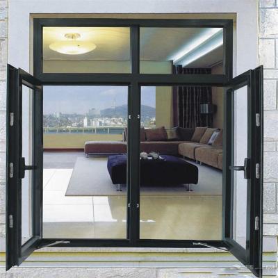 China Swing Commercial Aluminum Casement Windows Glass Swing Window for sale