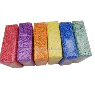 China Never Dries Out Soft Gooey Squash Foam EN71 Toy Never Dries Out Modeling Sticky Educational Snow Foam Beads (Pack of 6 Colors) for sale