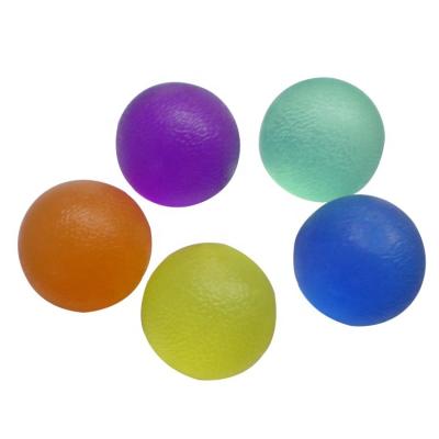 China TPR Round TPR Gel Finger Power Exercise Ball Hand Therapy Grip Rubber Ball for sale