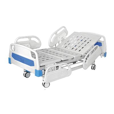 China Manual Hospital Bed Hospital Furniture Two Function 2 Cranks Hospital Bed for sale