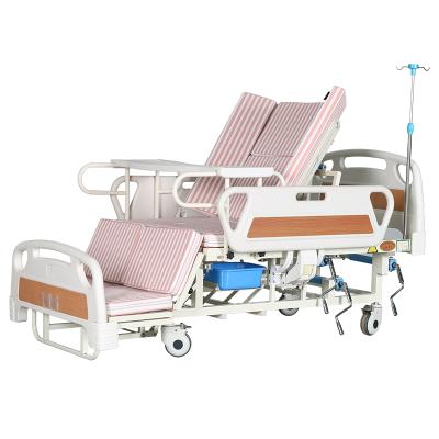 China UJOIN Modern Hot Sale Nursing Bed 5 Functions Manual Patient Hospital Bed for sale