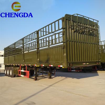 China Livestock Stake Cargo Barrier Trailer 3 Axles 40ton Truck Semi Trailer High Quality Price for sale