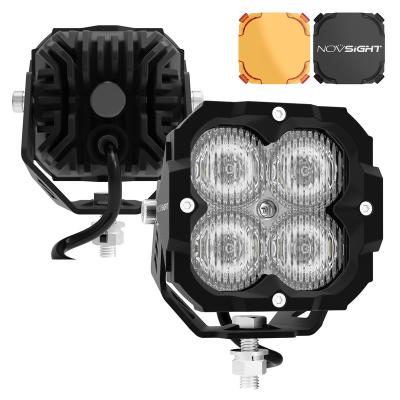 China Others Car Work Light Accessories 4x4 Off Road Spot Light Pod 80W Amber LED Cube 3 Inch Yellow Fog Lights For Truck UTV ATV A500-WL1-3D for sale