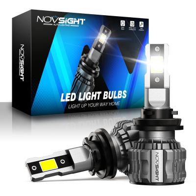 China Novsight automotive led headlight auto lighting system led headlight s2 9005 cob car 9006 motorcycles headlight bulb led h4 8000lm s2 led headlight for sale