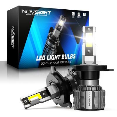 China Novsight S2 S3 72w 15000lm Automotive Led Headlight High Beam Super Bright H7 Led Headlight Bulb H4 Led Headlight for sale