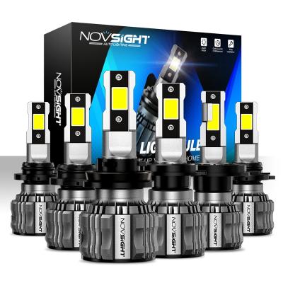 China Novsight 360 H4 Super Bright Car Headlight Automotive Led Head Bulb 72w 6500K Led Headlamp For H7 Automotive Car 9005 9006 H11 for sale