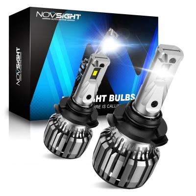 China Fan led headlight kit Novsight 60W 16000lumen faros led Hi/Lo 9007 beam LED car light H7 H11 9006 HB5 LED headlight bulbs 12V LED headlight H4 LED for sale